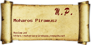 Moharos Piramusz névjegykártya